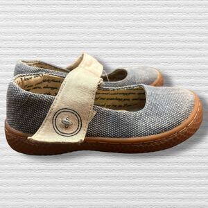 Livie & Luca Mary Jane Carta II Toddler Shoes Size 8 Jean Blue Canvas Strap
